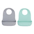 We Might Be Tiny Catchie Bibs® 2.0 - Mint & Grey