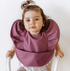 Mauve Frill | Snuggle Bib Waterproof